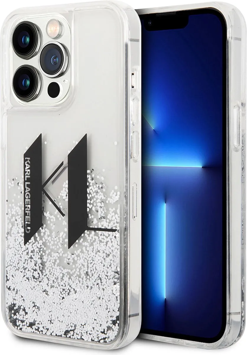 Karl Lagerfeld iPhone 14 Pro Backcase - Effen Zilver