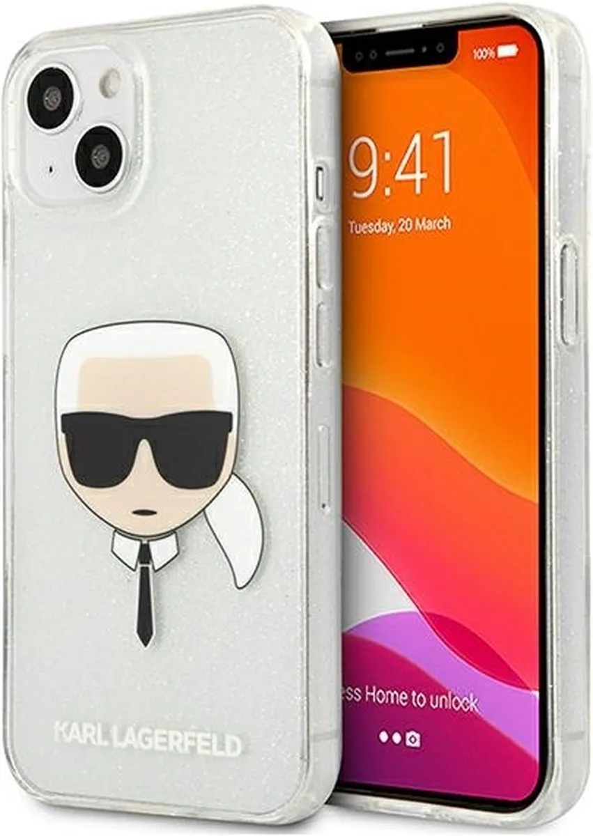 Karl Lagerfeld iPhone 13 Mini Hoesje KLHCP13SKHTUGLS - Transparant - afbeelding 6 van 6