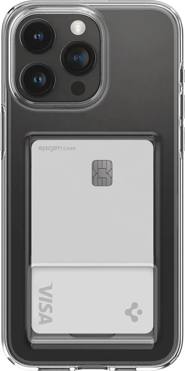 Spigen Apple iPhone 15 Pro Max Crystal Slot Back Cover - Transparant