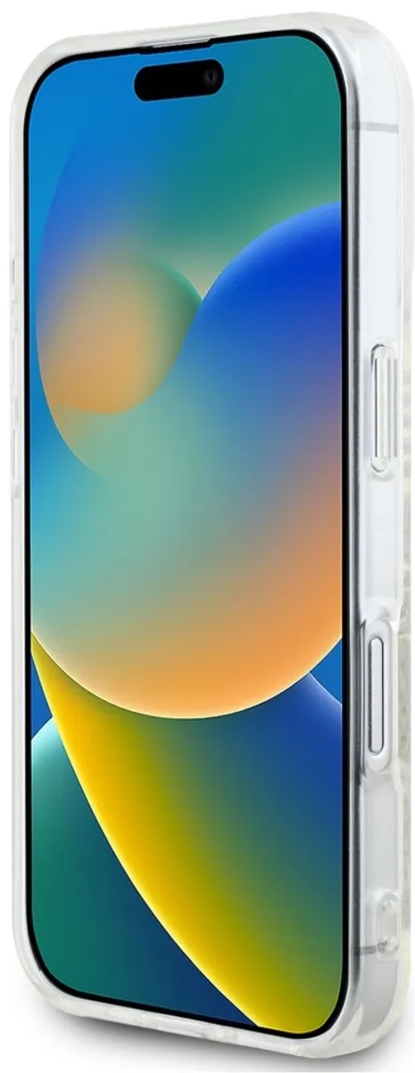 Karl Lagerfeld Iml Strass Logo Hoesje - iPhone 16 - Transparant