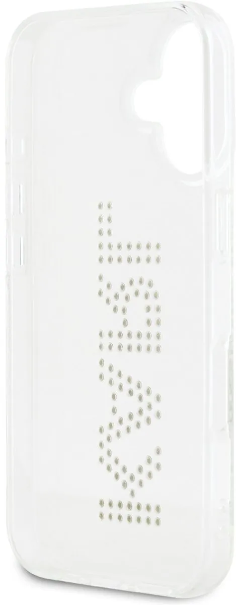 Karl Lagerfeld Iml Strass Logo Hoesje - iPhone 16 - Transparant