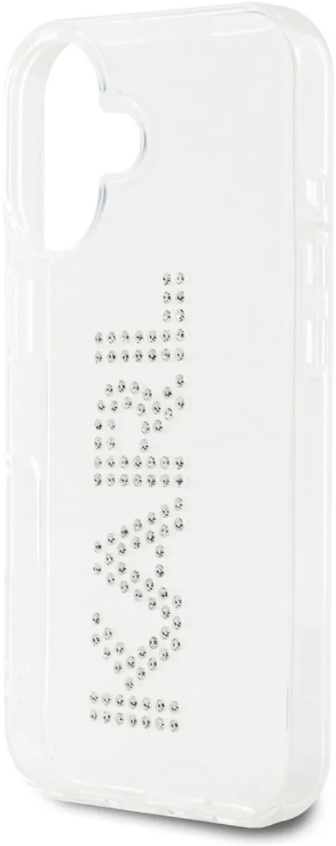 Karl Lagerfeld Iml Strass Logo Hoesje - iPhone 16 - Transparant - afbeelding 6 van 6