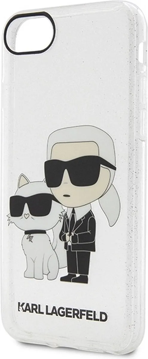 Karl Lagerfeld KLHCI8HNKCTGT Hoesje iPhone 7/8/SE - Transparant