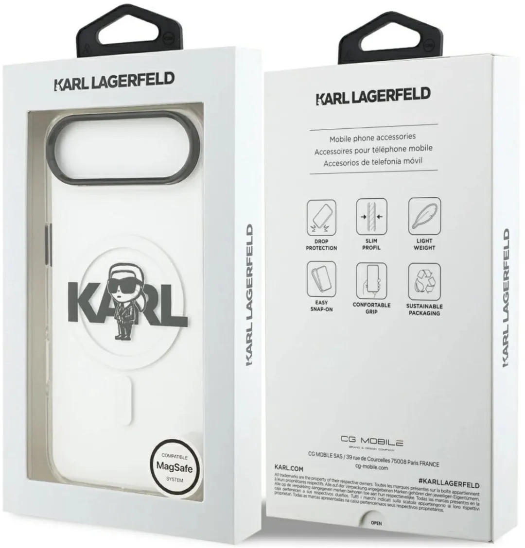 Karl Lagerfeld Case Karl Sketch MagSafe iPhone 17 Air - Zwart