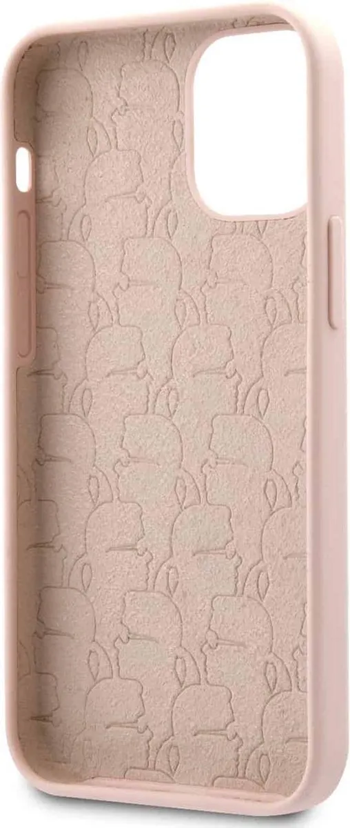 Karl Lagerfeld Karl's Head Hoesje iPhone 12 Mini - Lichtroze - MPN 3700740482742 - afbeelding 6 van 6