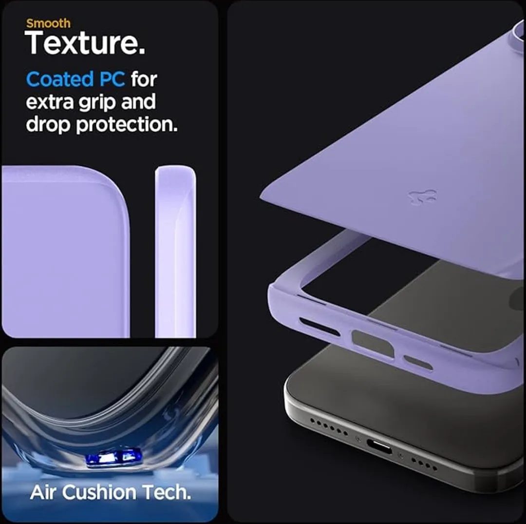 Spigen Thin Fit Hoesje iPhone 15 Pro - Paars