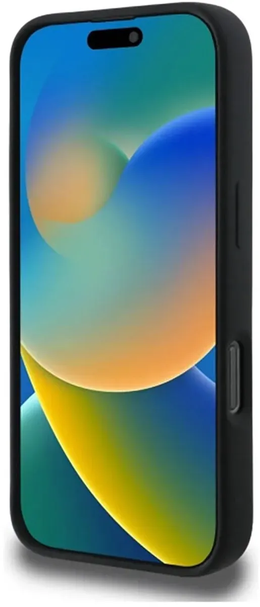 Karl Lagerfeld Backcase Hoesje iPhone 16 Pro KLHMP16LSCMKCRHK - Zwart - afbeelding 6 van 6