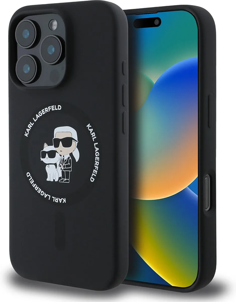 Karl Lagerfeld Backcase Hoesje iPhone 16 Pro KLHMP16LSCMKCRHK