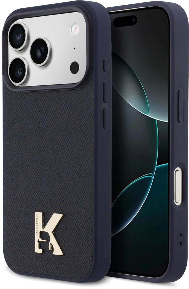 Karl Lagerfeld Hoesje iPhone 17 Pro Max MagSafe Navy