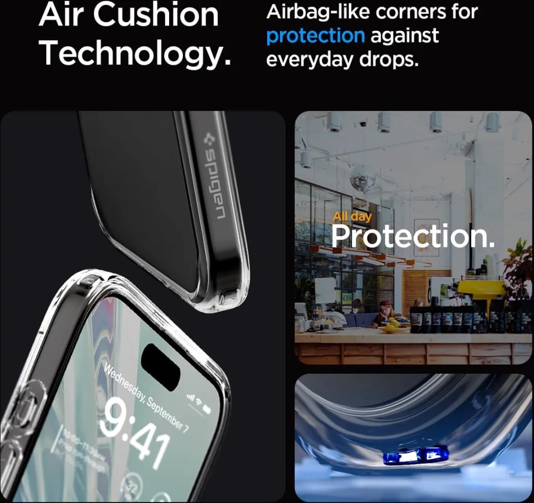 Spigen iPhone 15 Pro Back Cover Ultra Hybrid Frost - Transparant