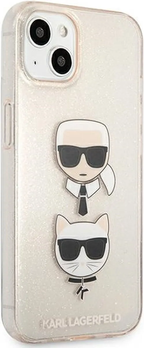 Karl Lagerfeld KLHCP13SKCTUGLGO iPhone 13 mini Hardcase - Goud