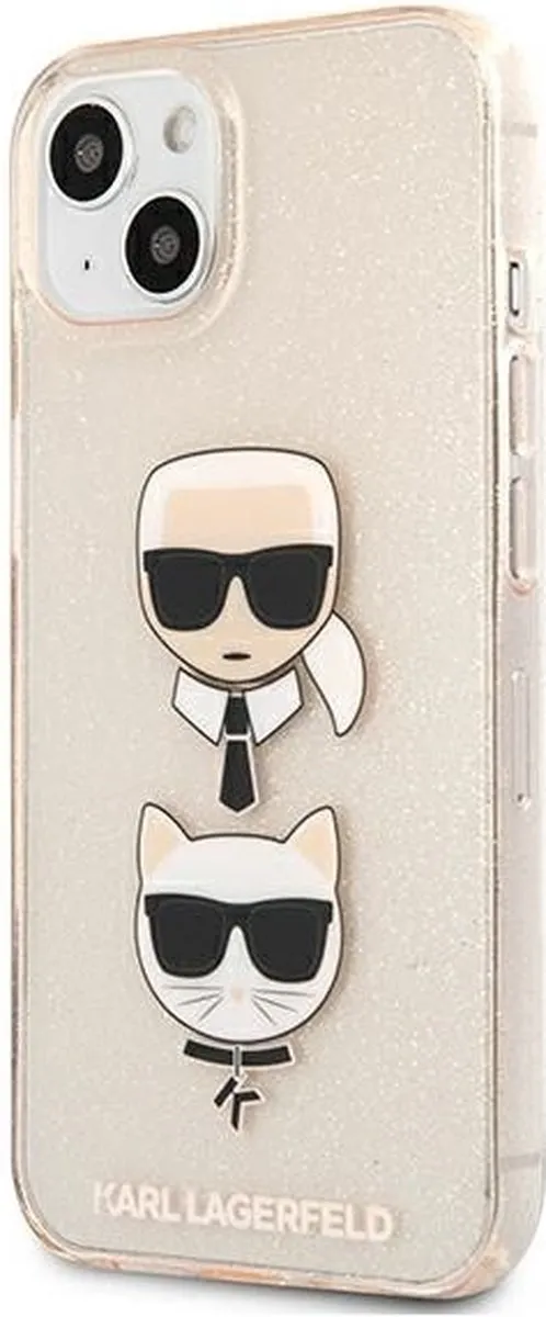 Karl Lagerfeld KLHCP13SKCTUGLGO iPhone 13 mini Hardcase - Goud