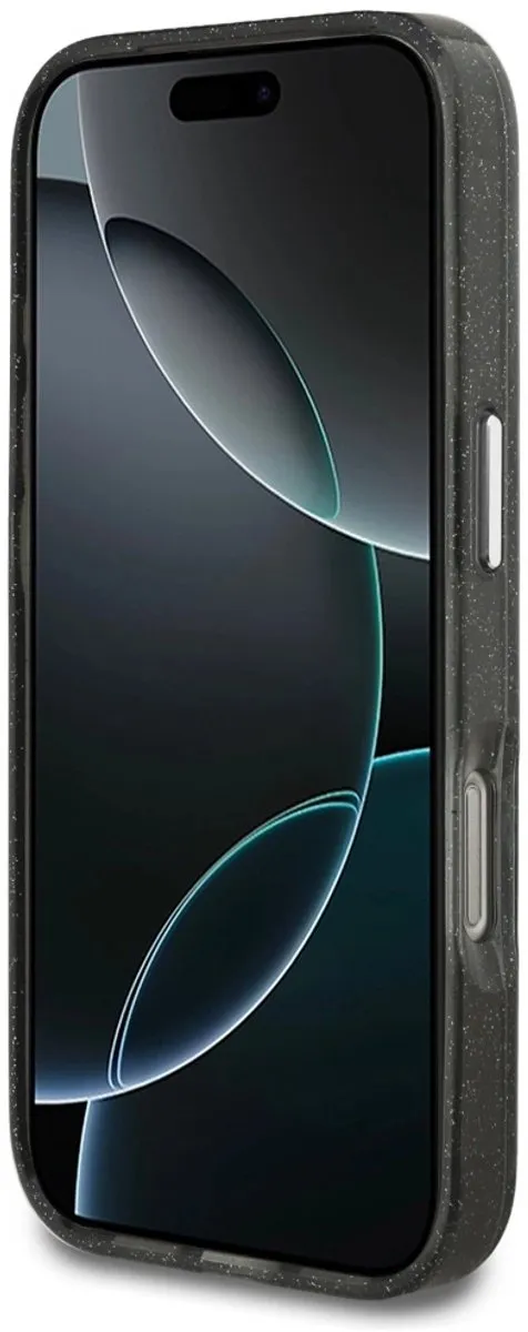 Karl Lagerfeld iPhone 17 Pro Hoesje - IML Glitter - Zwart - afbeelding 6 van 6
