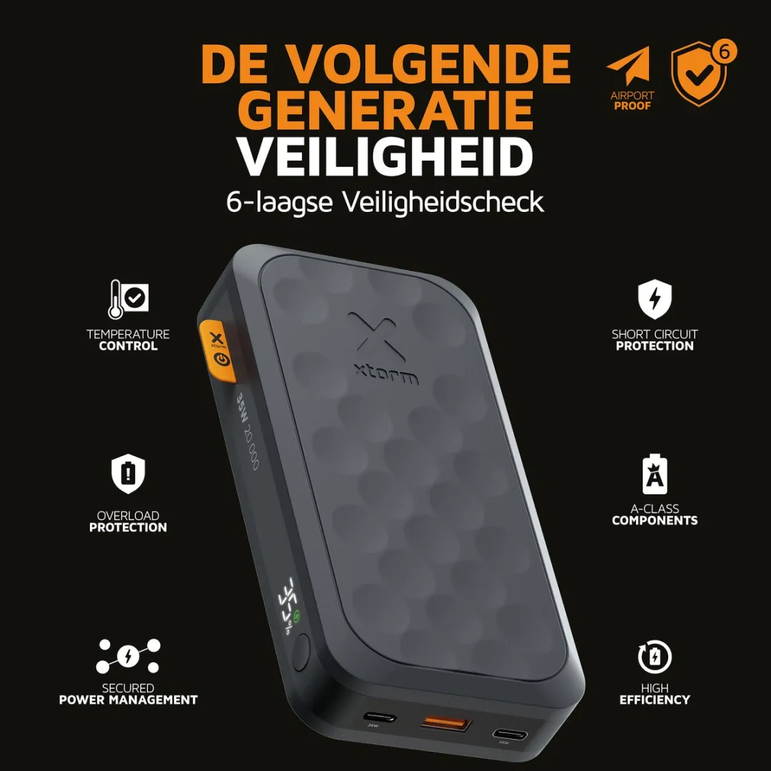 Xtorm FS5271 Powerbank 27000mAh - 67W - 3x USB - Zwart