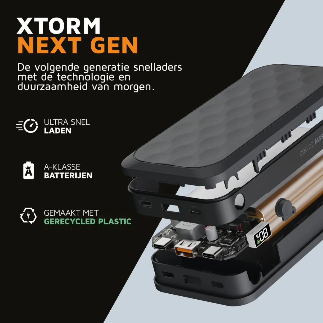 Xtorm FS5271 Powerbank 27000mAh - 67W - 3x USB - Zwart