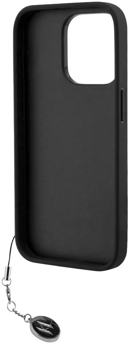 Karl Lagerfeld Saffiano iPhone 15 Pro Max Hoesje - Zwart KLHCP15XPSAKDGCK