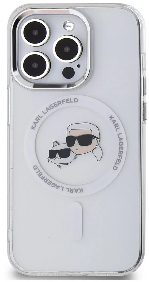 Karl Lagerfeld Hoesje iPhone 15 Pro KLHMP15LHLSKCH
