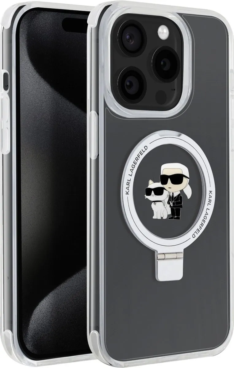 Karl Lagerfeld MagSafe Hoesje iPhone 15 Pro H68896 - Transparant