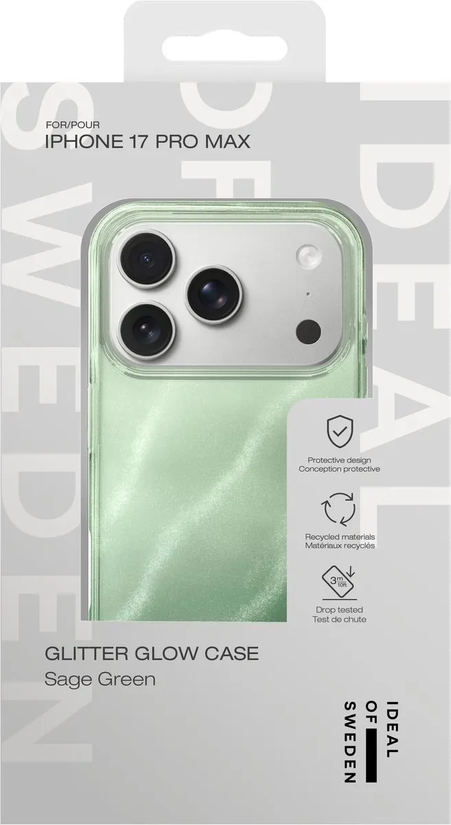 iDeal of Sweden Clear Case iPhone 17 Pro Max - Sage Green