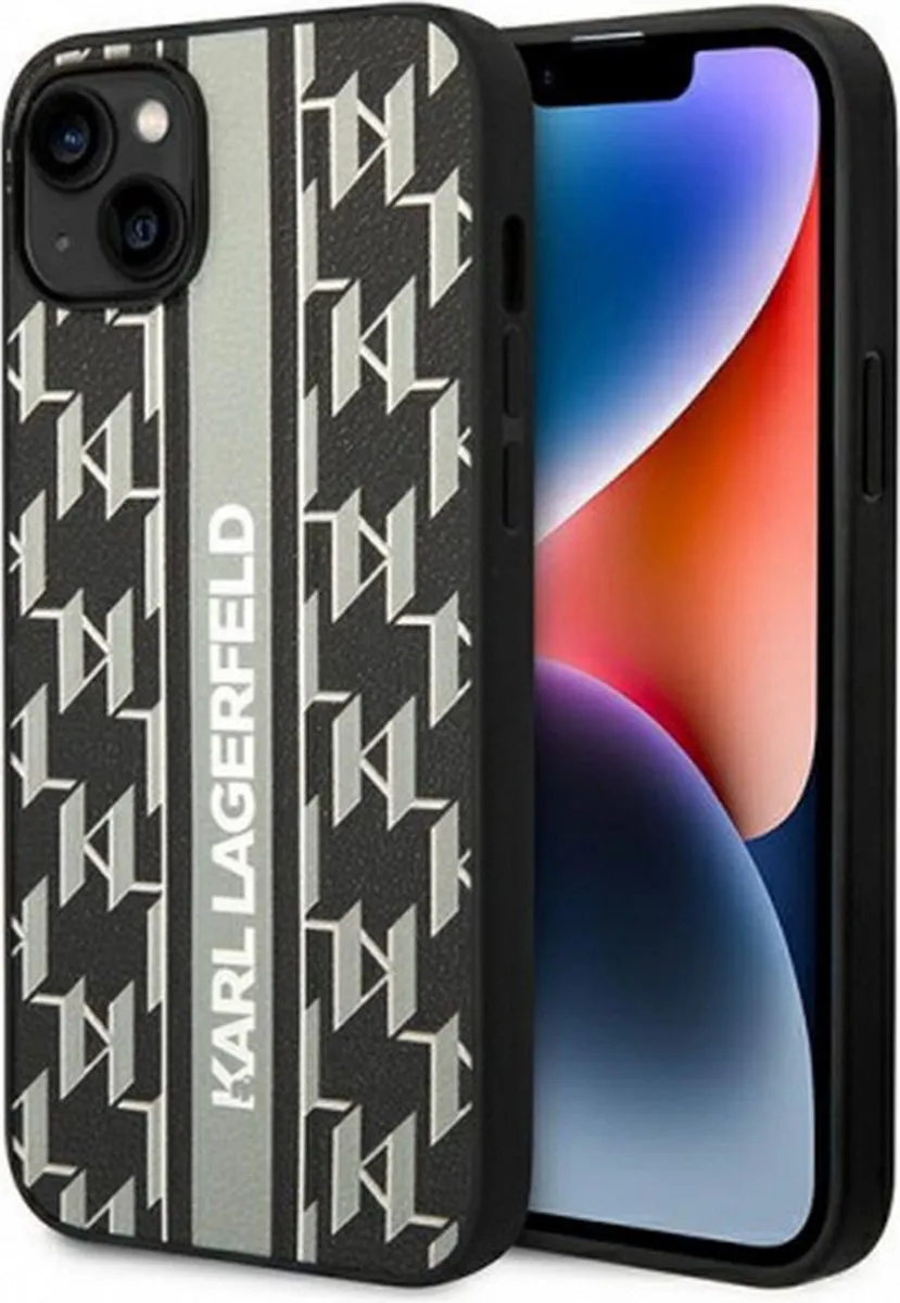 Karl Lagerfeld Monogram Stripe Back Case