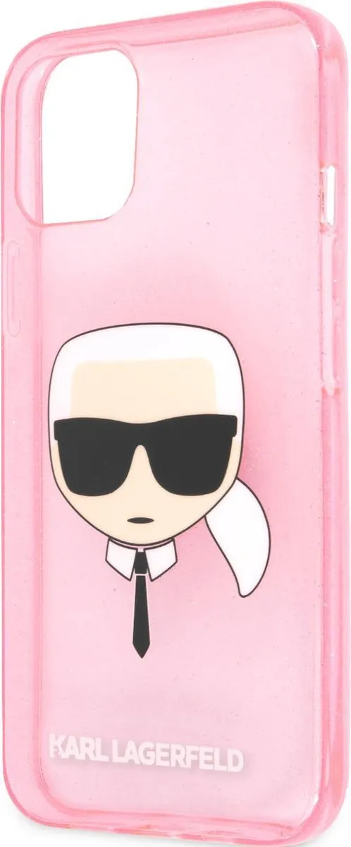 Karl Lagerfeld Transparante Roze TPU Hoesje iPhone 13 Mini - 3666339027537 - afbeelding 6 van 6