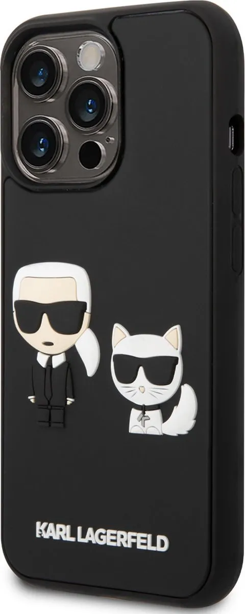 Karl Lagerfeld iPhone 14 Pro Telefoonhoesje - TPU Back Cover - Zwart