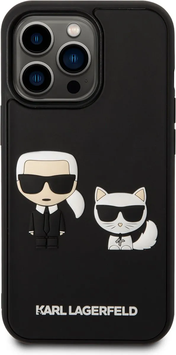 Karl Lagerfeld iPhone 14 Pro Telefoonhoesje - TPU Back Cover - Zwart