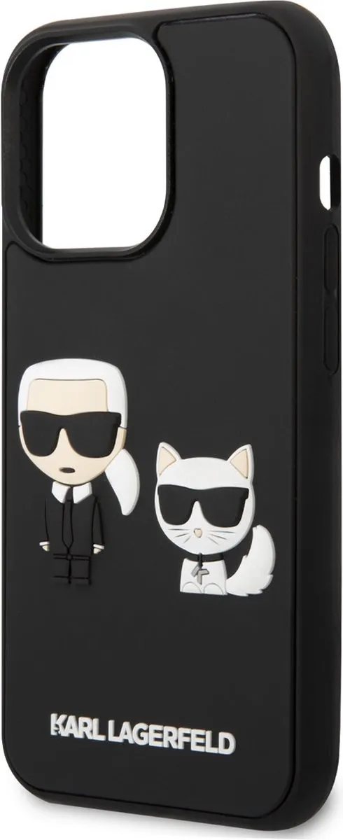 Karl Lagerfeld iPhone 14 Pro Telefoonhoesje - TPU Back Cover - Zwart