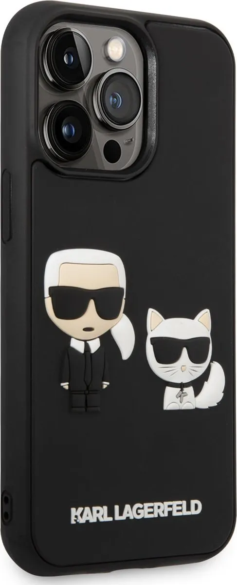 Karl Lagerfeld iPhone 14 Pro Telefoonhoesje - TPU Back Cover - Zwart