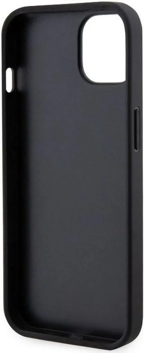 Karl Lagerfeld Saffiano Card Back Case KLHCP13SFBK - iPhone 13 - Zwart