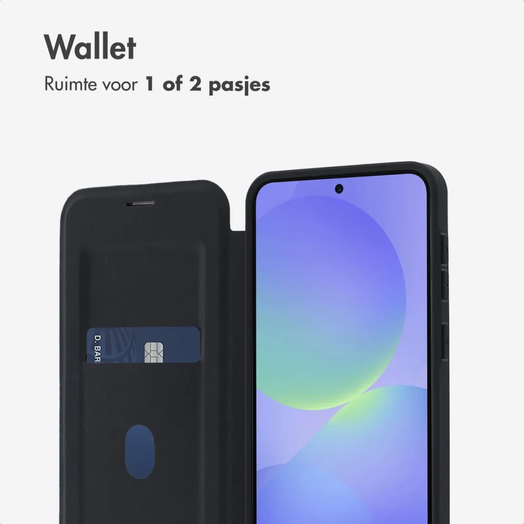 imoshiion Hoesje Samsung Galaxy A37 MagSafe - 2 Pasjes - Zwart