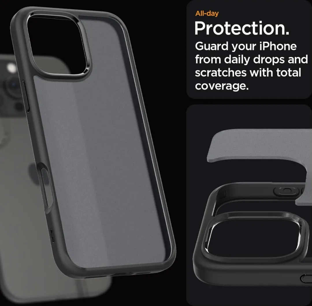 Spigen Ultra Hybrid Back Cover iPhone 16 Pro Max - Frost Black