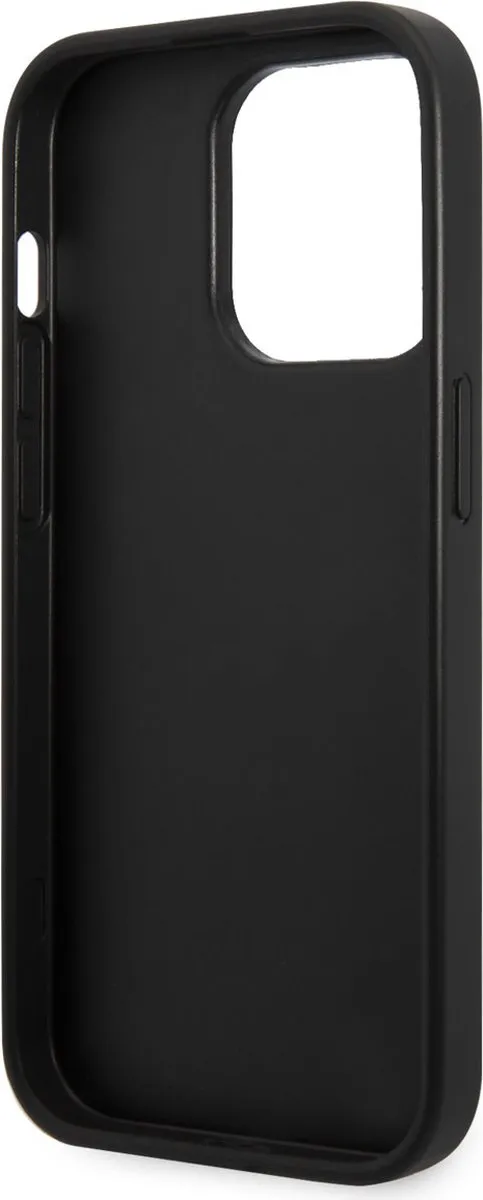 Karl Lagerfeld Saffiano Back Cover - iPhone 14 Pro - Zwart