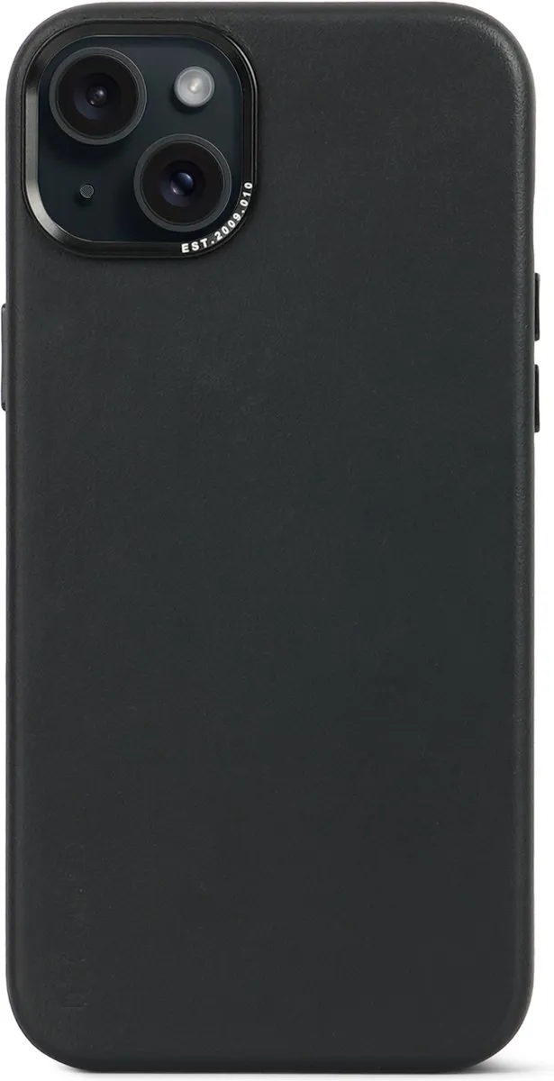 Decoded Leren Hoesje iPhone 15 Plus D24IPO15PLBC1BK - MagSafe - Zwart