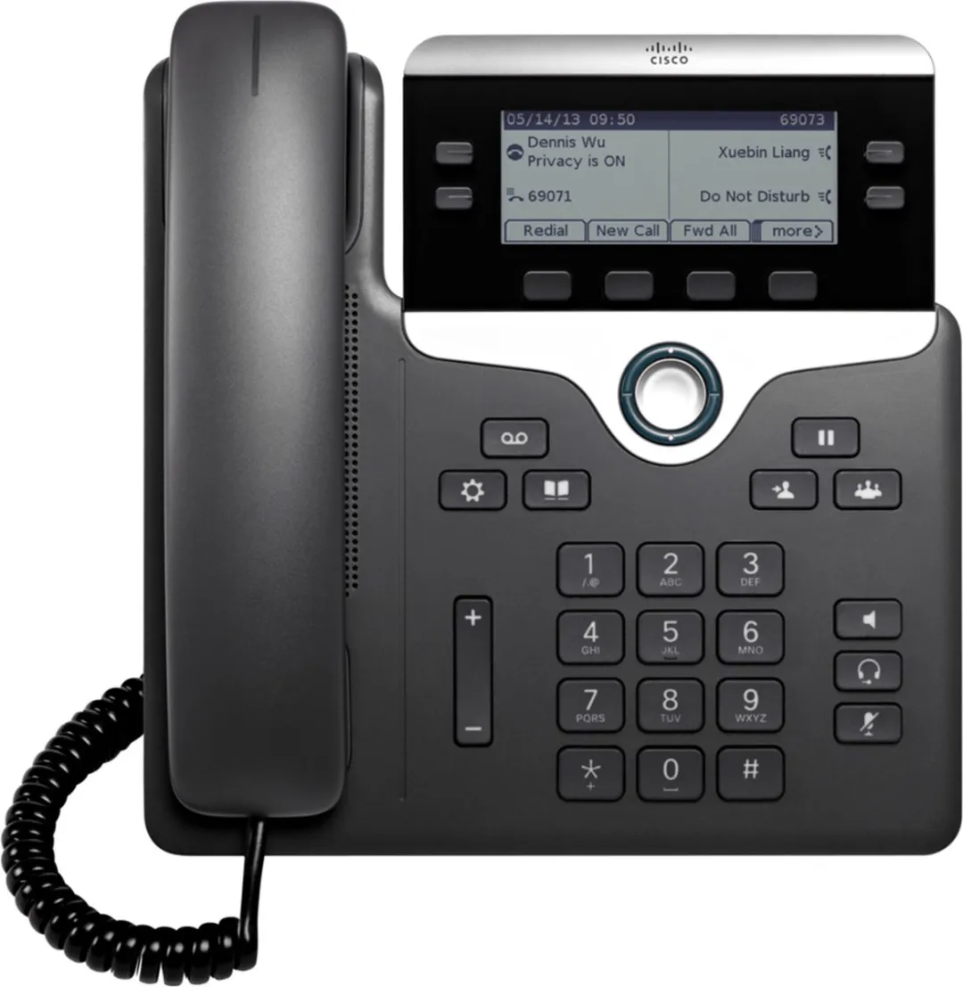 Cisco CP-7841 VoIP Telefoon - 3,5" Kleurenscherm - Zwart - afbeelding 3 van 5