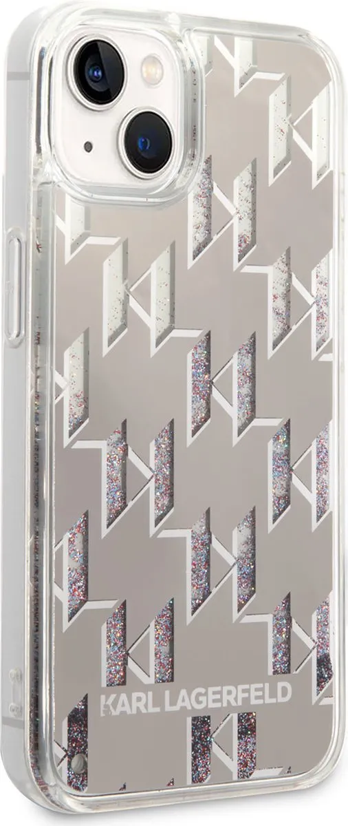 Karl Lagerfeld iPhone 14 TPU-Hoesje - Zilver - MagSafe