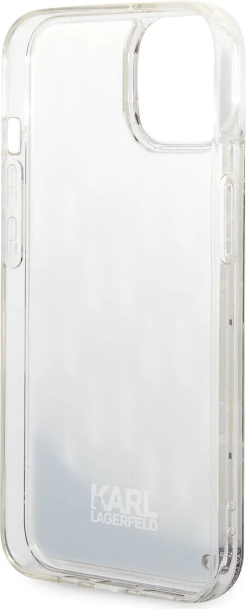 Karl Lagerfeld iPhone 14 TPU-Hoesje - Zilver - MagSafe