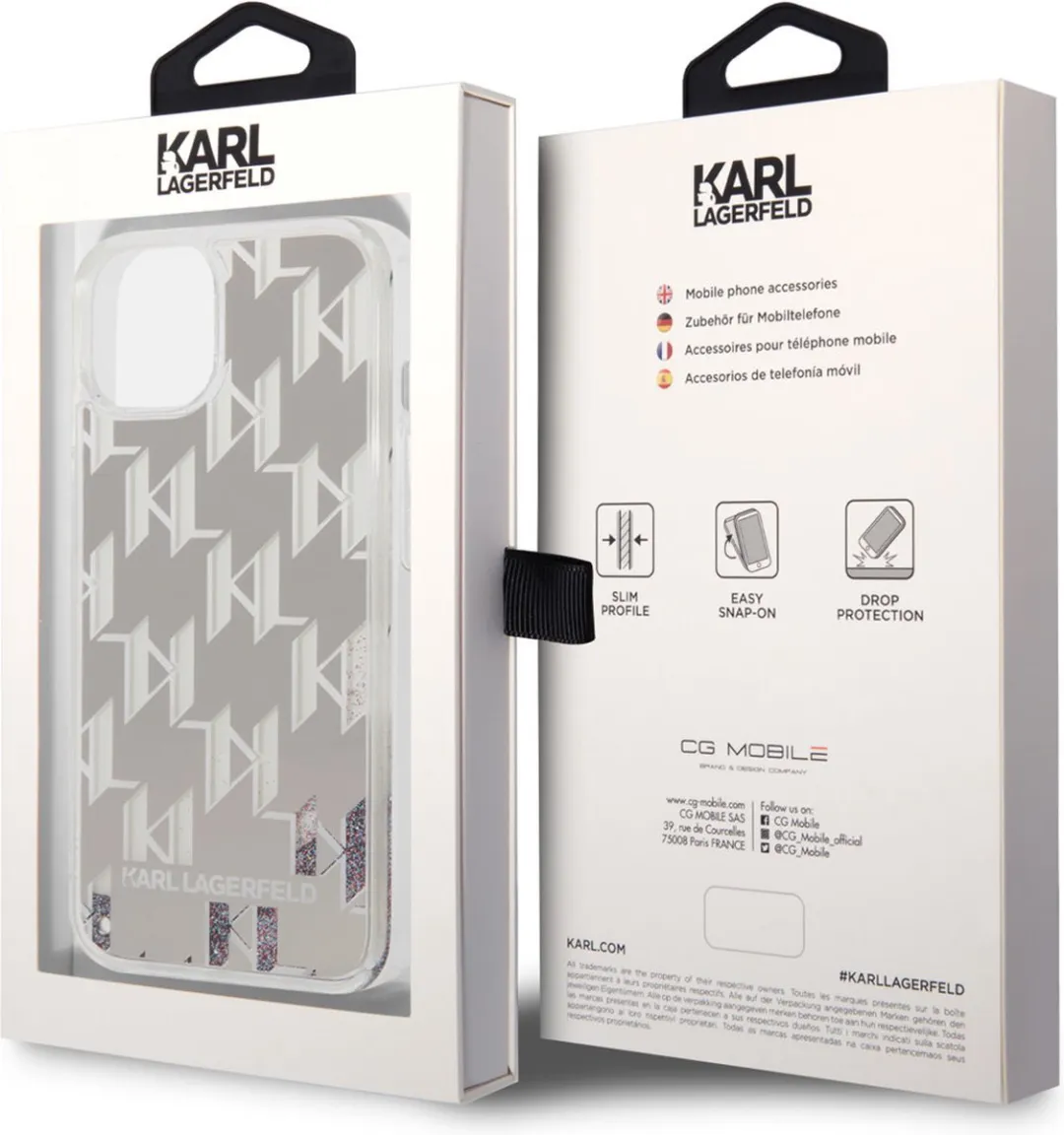 Karl Lagerfeld iPhone 14 TPU-Hoesje - Zilver - MagSafe - afbeelding 6 van 6