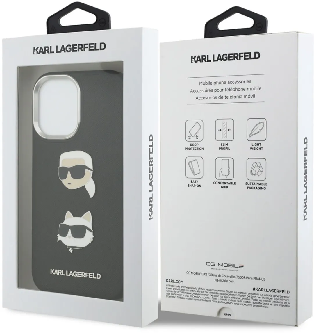 Karl Lagerfeld Back Cover Case iPhone 17 - Zwart