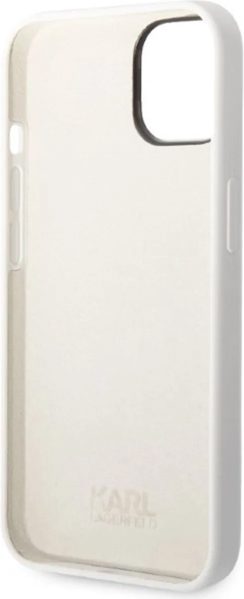 Karl Lagerfeld KLHCP14MSNCHBCH iPhone 14 Plus Hoesje - Wit