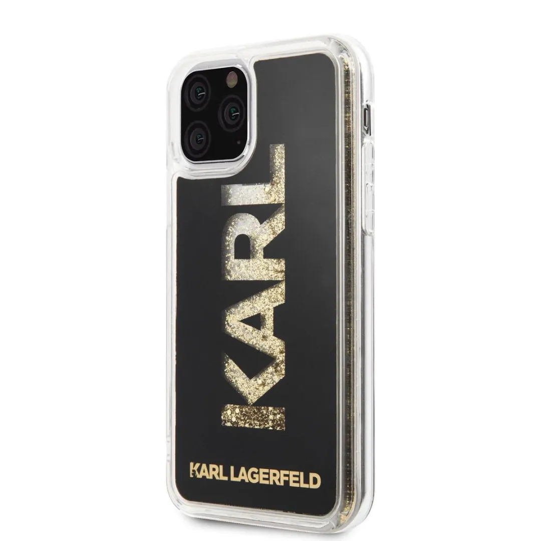 Karl Lagerfeld KLHCN58KAGBK Hoesje - iPhone 11 Pro - Zwart/Goud