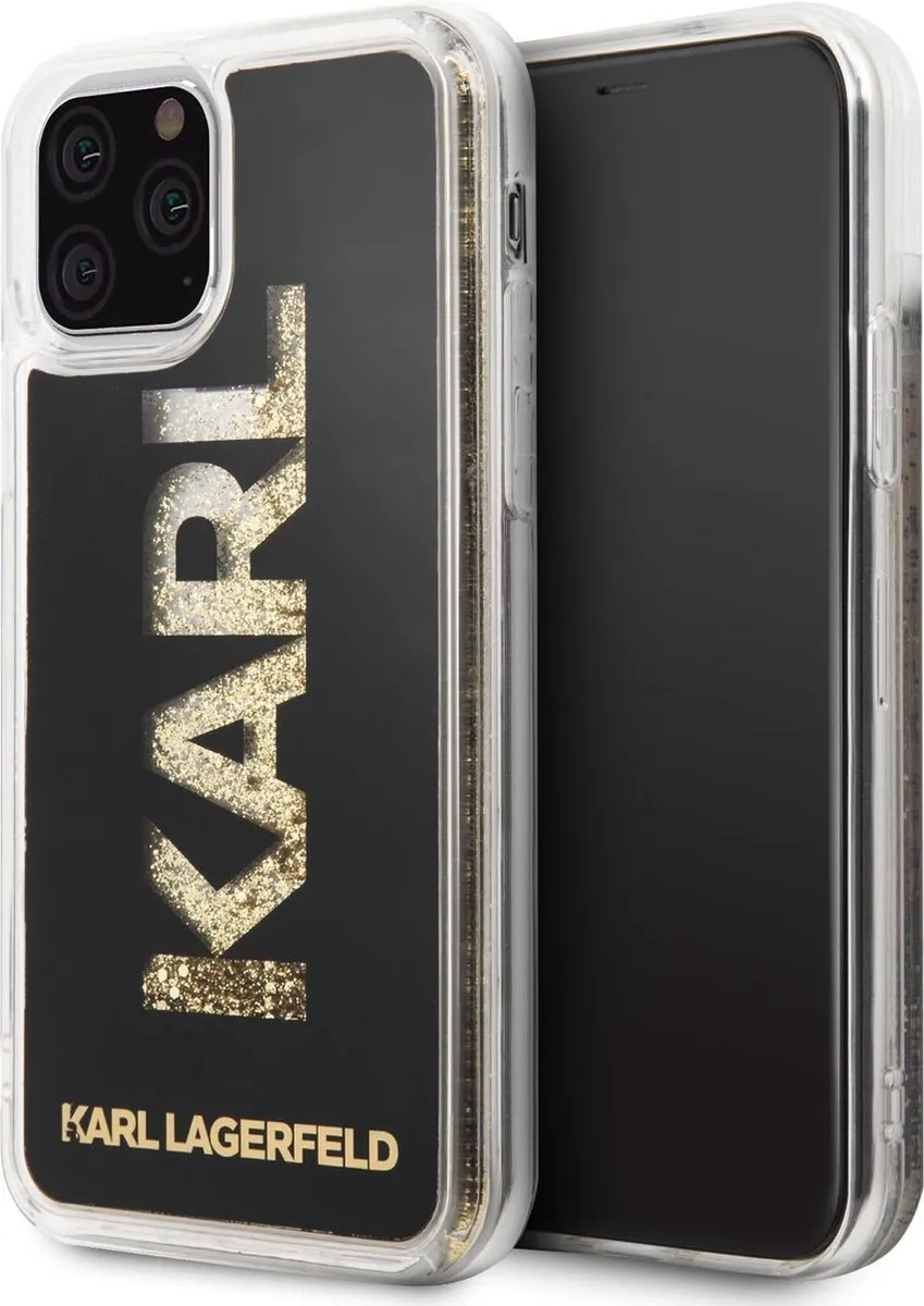 Karl Lagerfeld KLHCN58KAGBK Hoesje - iPhone 11 Pro - Zwart/Goud