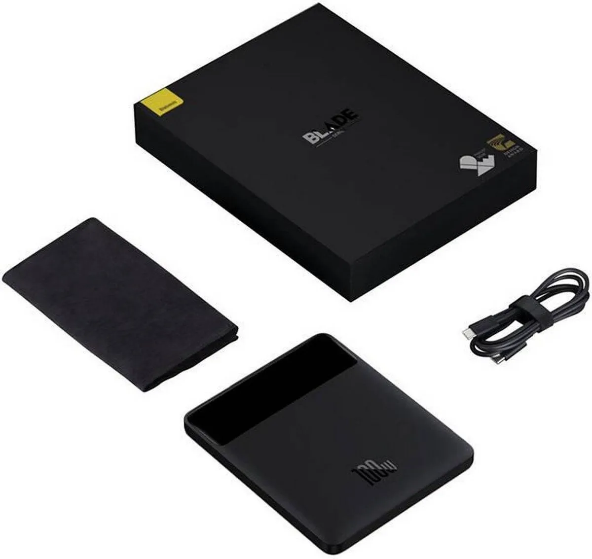 Baseus PPBL000201 Powerbank 20000mAh 100W - Zwart