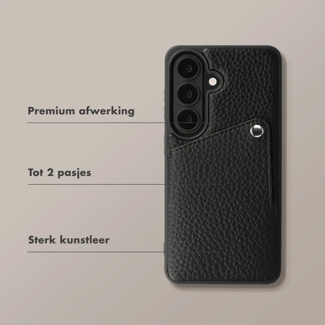 Selencia Hoesje Samsung Galaxy S26 Plus - 2 Pasjes - Zwart