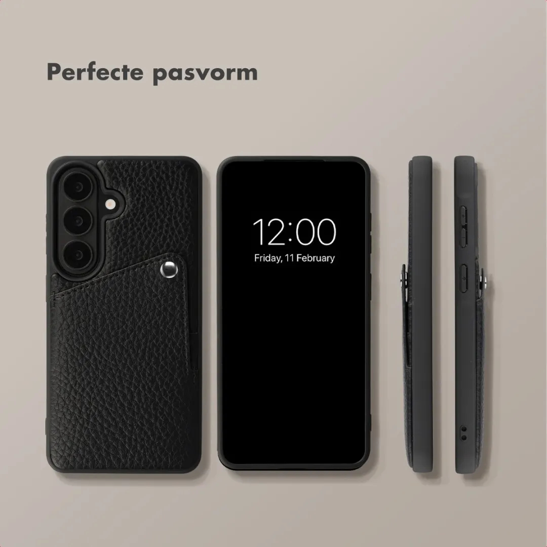 Selencia Hoesje Samsung Galaxy S26 Plus - 2 Pasjes - Zwart