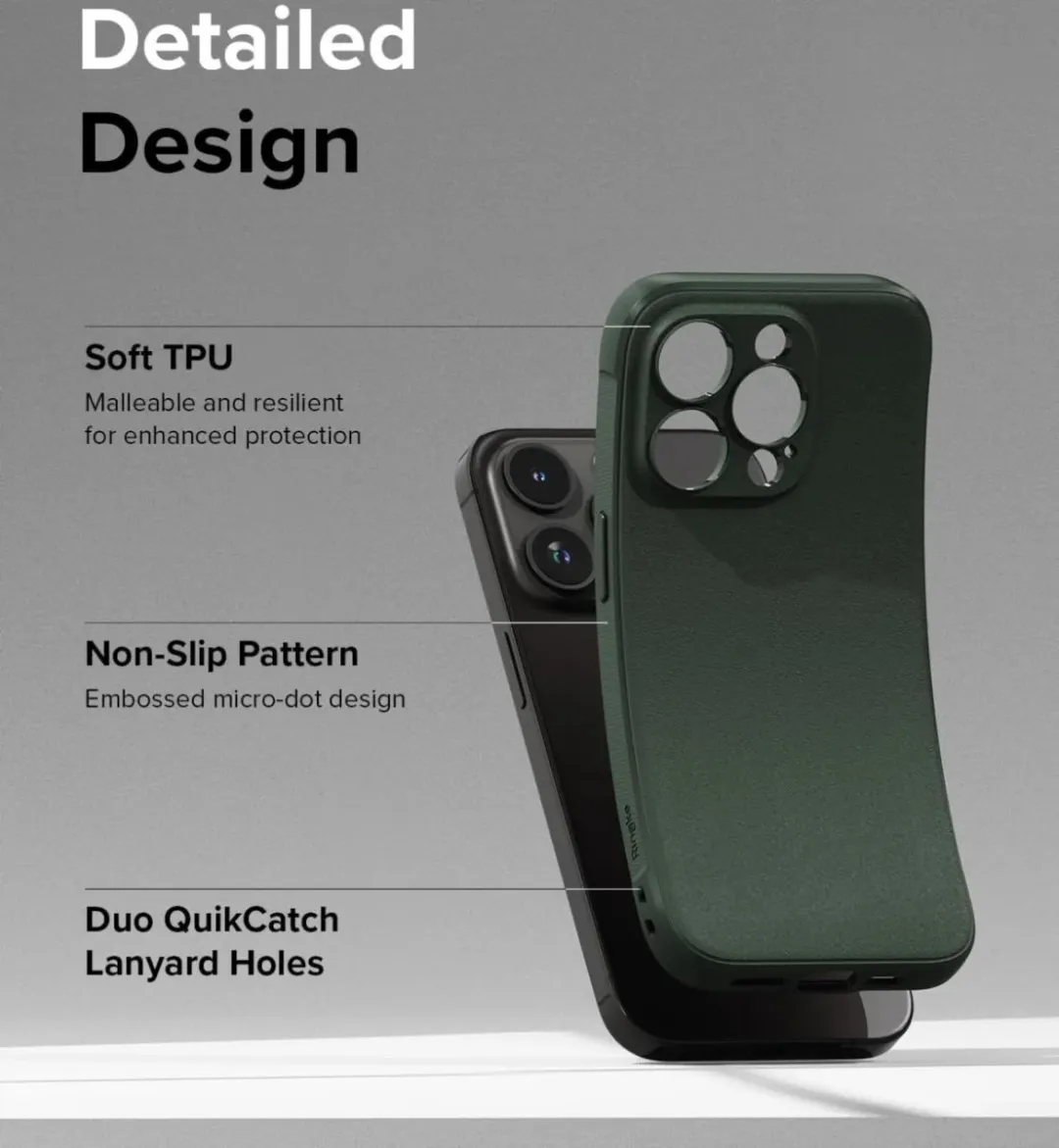 Ringke Onyx Flexibel Hoesje iPhone 15 Pro Max - Groen
