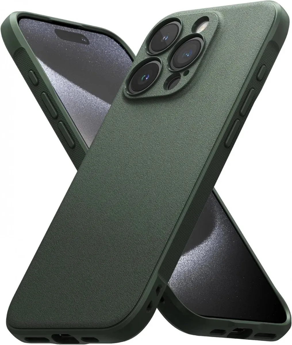 Ringke Onyx Flexibel Hoesje iPhone 15 Pro Max - Groen