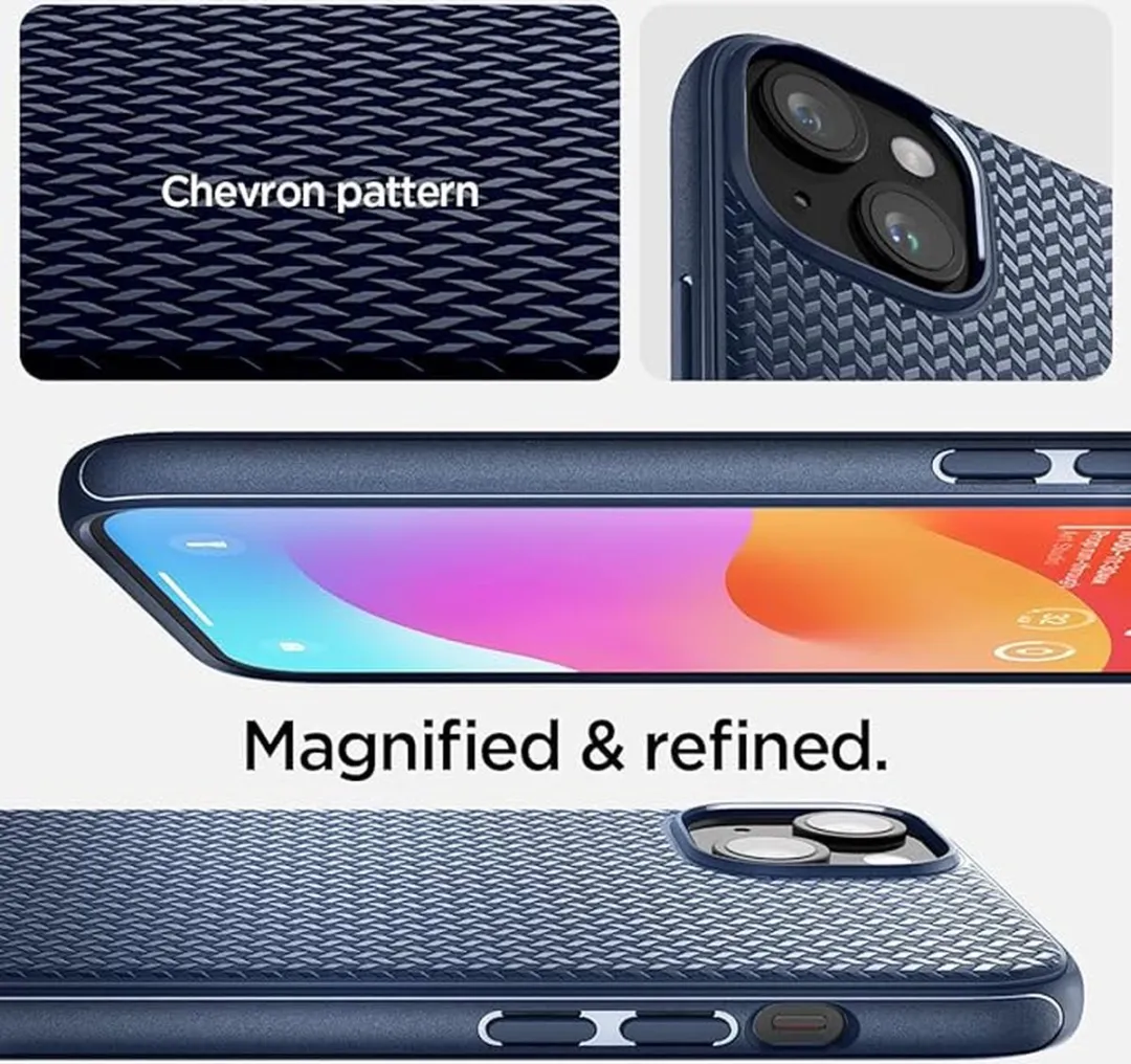 Spigen Mag Armor Hoesje - iPhone 15 Plus - Blauw