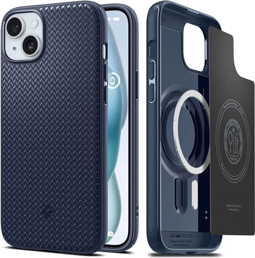 Spigen Mag Armor Hoesje - iPhone 15 Plus - Blauw