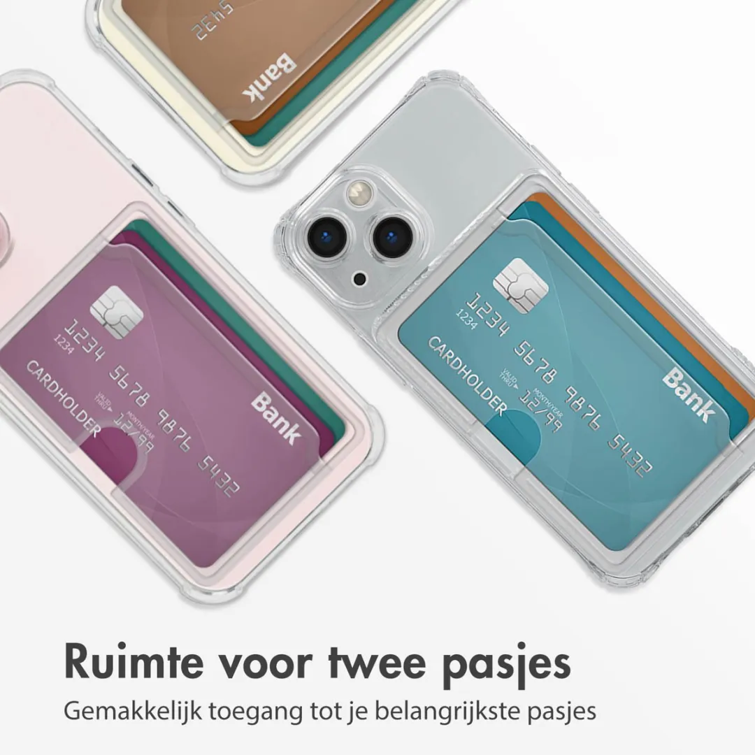 Imoshion Hoesje iPhone 13 Mini - 2 Pasjes - Transparant